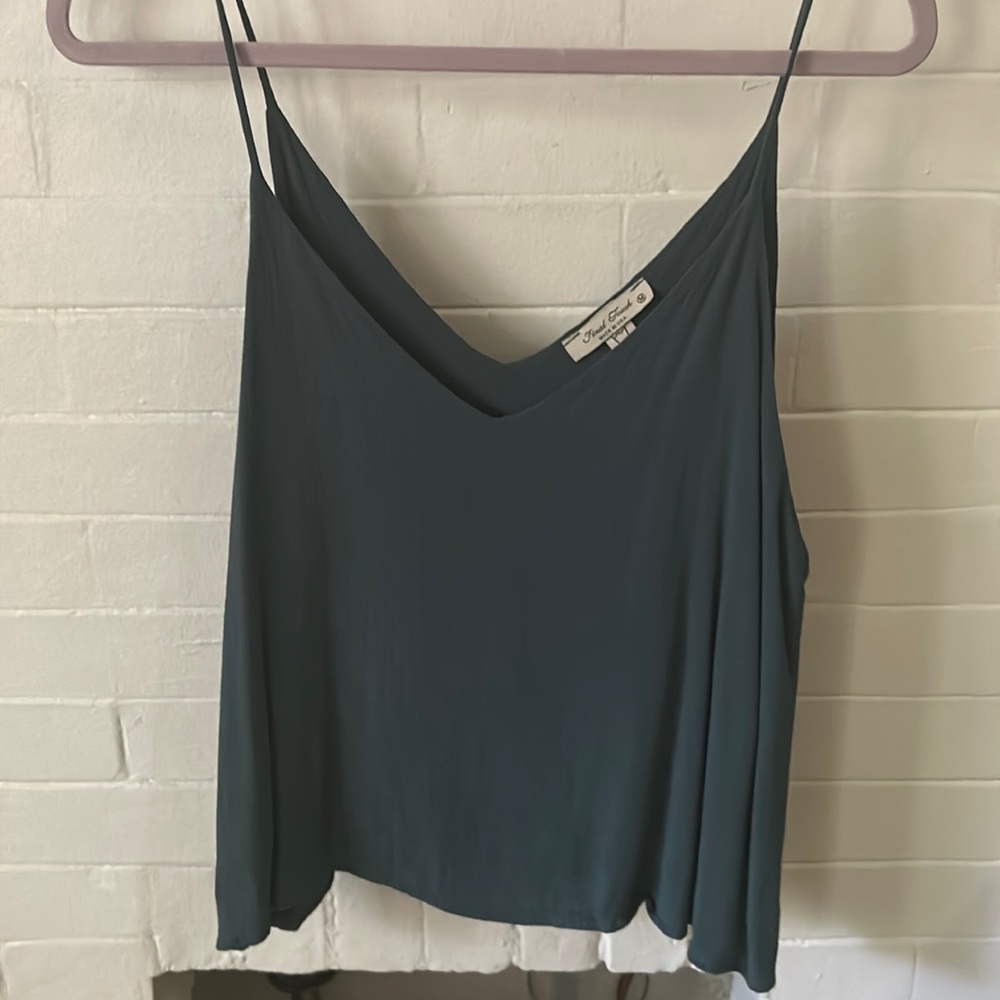 Final touch hunter green top
